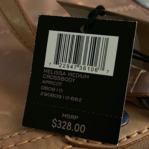 ‼️NWT!Mellisa Distressed Frye Bag in Apricot - Picture 7 of 14